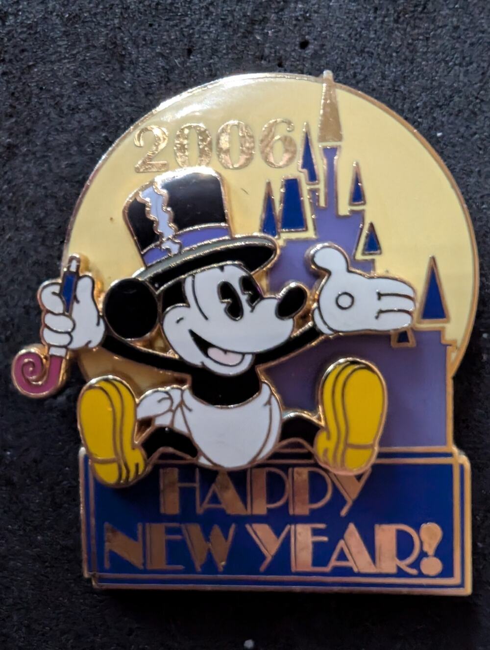 WDW Happy New Year 2006 3D Mickey Mouse Magic Kingdom LE 2000 Disney Pin